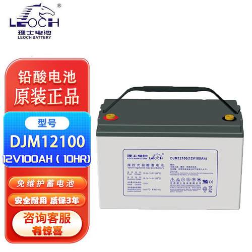 理士铅酸免维护蓄电池12VDJM1218243865100120150200SAH充电