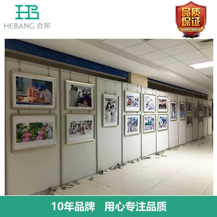 八棱柱书画展展板美术画展作品展板广告宣传屏风展示架