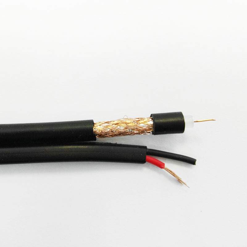 RG59+RVVB2*0.5视频电源组合线75-4电源一体线 CCTV2+1同轴电缆