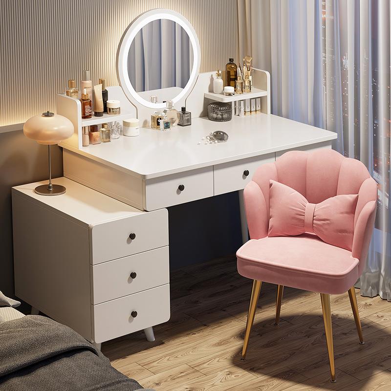 梳妆台卧室简约现代化妆桌柜2025新款轻奢高级感主卧收纳斗柜一体