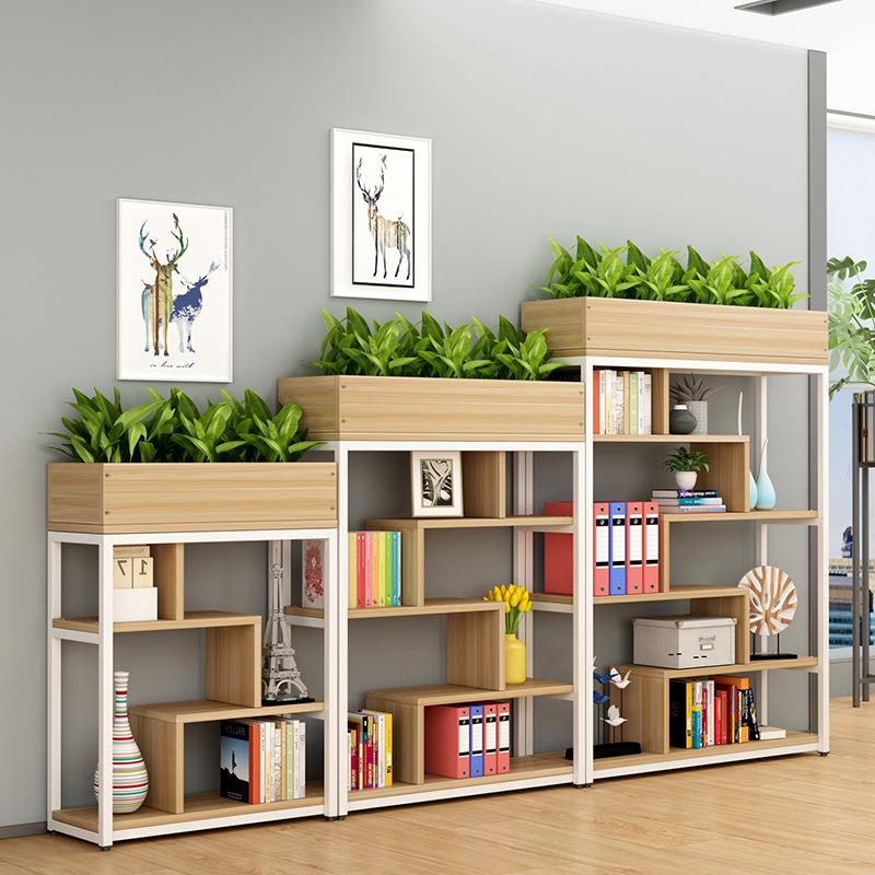 铁艺隔断置物架办公室装饰架餐厅创意屏风花架落地工业风展示架子