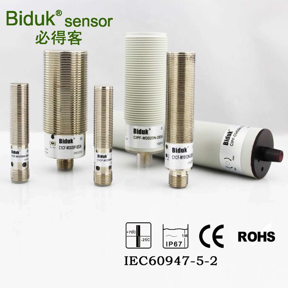 BidukC1CF-M3020P-O3U2电容开关，直径30毫米非金属接近开关