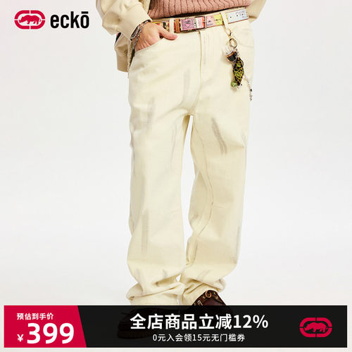 ecko红犀牛复古cleanfit牛仔裤