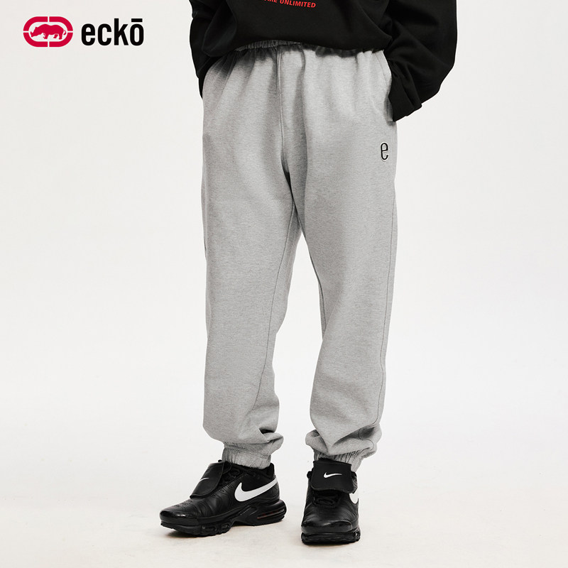 ecko红犀牛  束脚运动针织卫裤男士休闲裤2025秋季新款青少年长裤