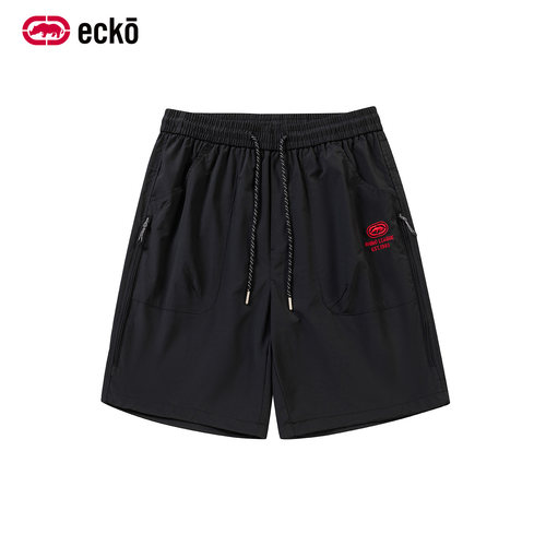 ecko红犀牛2026夏季潮流梭织休闲短裤轻薄五分裤美式街头男款多色
