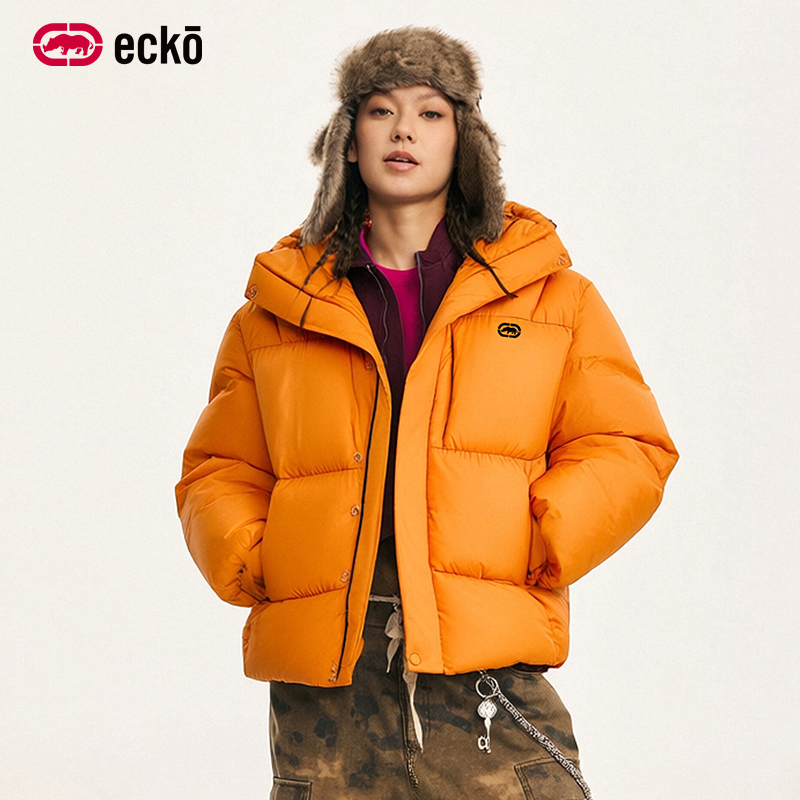 ecko红犀牛连帽棉衣防寒服棉服