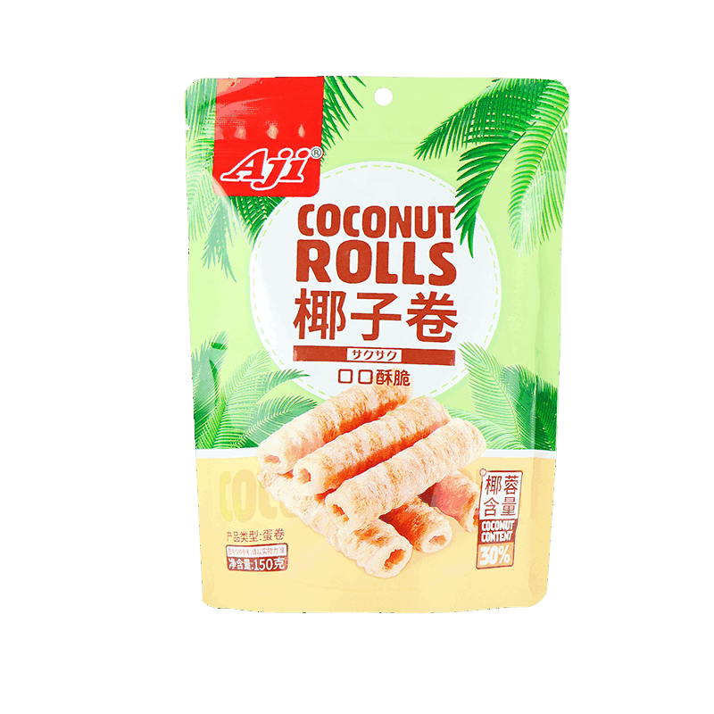 AJI椰子味鸡蛋卷香酥脆皮蛋卷
