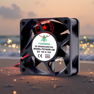 FSY60B12M 0.15A 静音变频器机箱电源散热设备风扇 12V 6025风扇