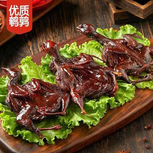 甜辣鹌鹑卤味熟食整只甜辣味大鹌鹑真空包装开袋即食休闲下非驴肉