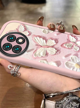 适用oppoReno7手机壳Reno7pro女新款opporone7SE全包防摔reon75G系列硅胶外壳opp0pp0ppor保护套5G男可爱蝴蝶