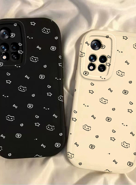 适用红米Note11Pro手机壳RedmiNote115G套114G小米Redmi外壳noto11E软nont硅胶4G星星猫咪5G全包防摔十TPor+