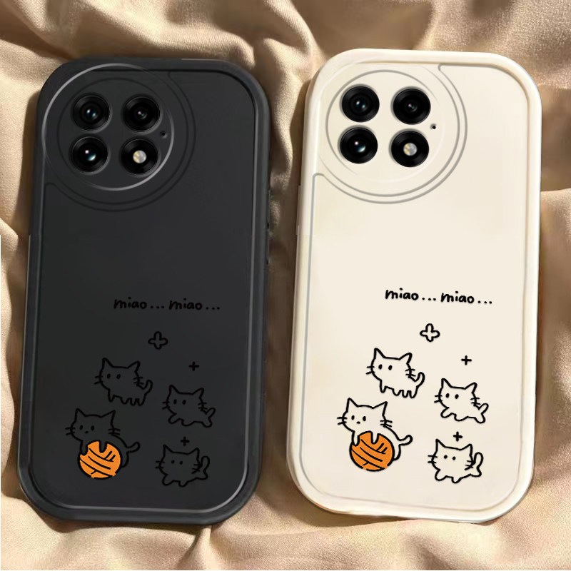 适用一加15/13手机壳ace3全包1加12/11+ace2v保护壳防摔oppo玩毛线球小奶猫ACE2硅胶oneplusaec竞速版9R女8t