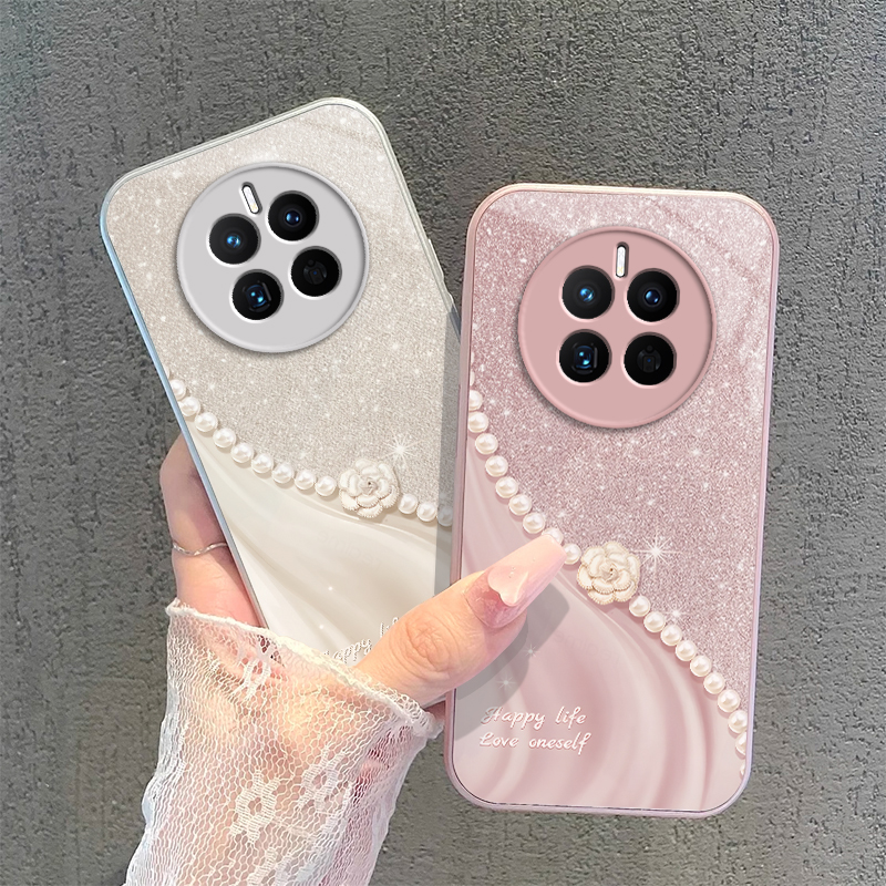 华为mate50手机壳mata50pro新款matePro全包mαte防摔MT美特mte魅特mare保护套meite液态玻璃M50por女5G外壳P