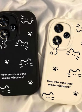 适用荣耀畅玩50手机壳玩畅50m华为新款JDY一AN00保护套硅胶50plus全包防摔JDYAN畅享五十anoo女线条猫咪外壳