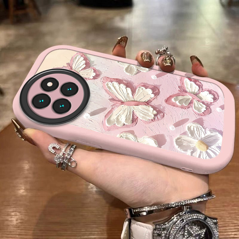 适用小米civi4pro手机壳新款civi3保护套civi2全包防摔civi1s软硅胶Mix4曲面屏外壳cviv可爱蝴蝶cv男女带挂绳