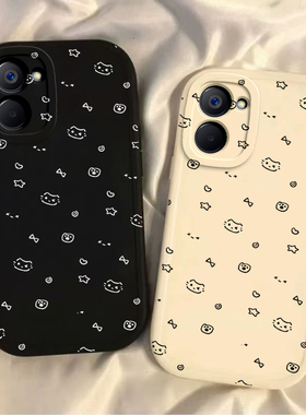 适用真我v20手机壳Realmev11/v15新款v35g星星猫咪OPPO保护套realme真我v30t/v50全包v23i防摔V60S软硅胶外壳