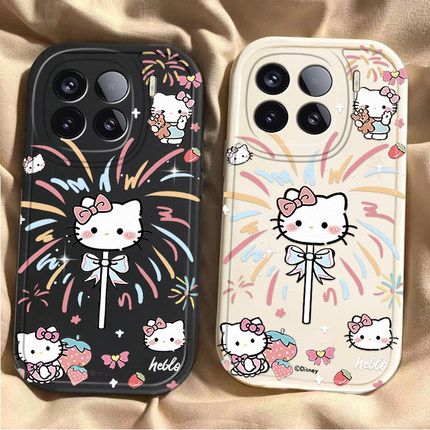棒棒糖kt猫适用于小米17/15手机壳note15/14/13全包civi5红米k90卡通k80/70/60至尊50/40小众ultra女款保护套
