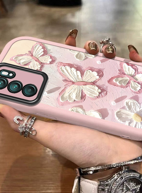 适用oppoReno6手机壳Reno6pro+新款opopreno65G全包防摔外壳reon十opp0pp0pporeno6软硅胶保护套5G女可爱蝴蝶