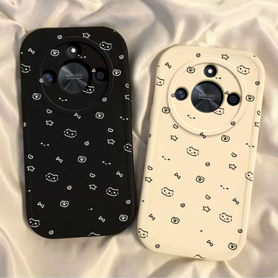 适用荣耀X50手机壳x50gt新款honorX60i保护套华为x50i十全包防摔x30曲屏ali一an00硅胶外壳x40星星X10女生pro