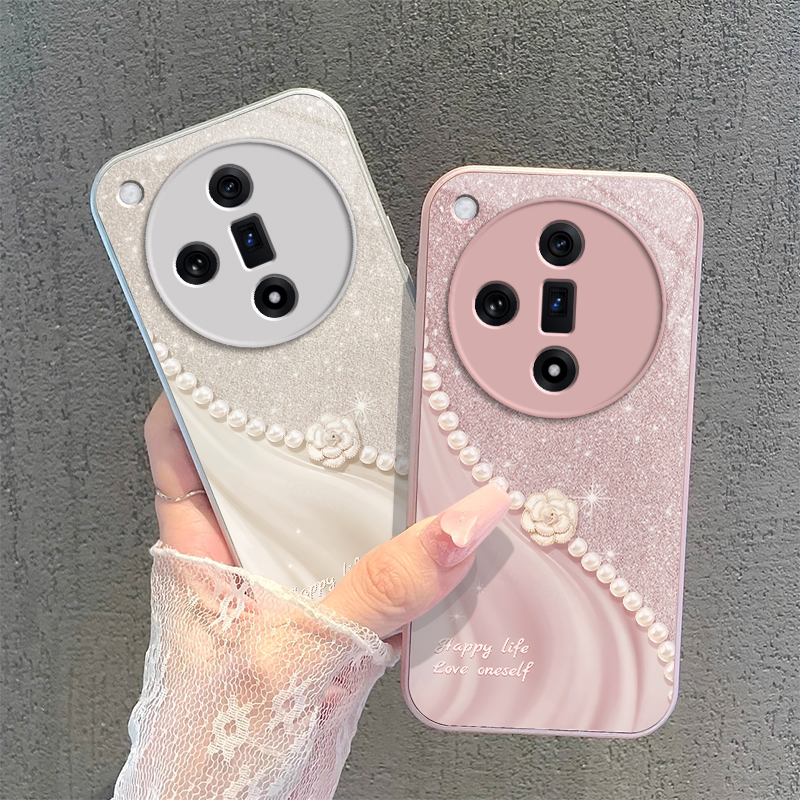 OPPOFindX7手机壳OPPO Find X7Ultra新款FindX保护壳OPX套OPPOX全包防摔OPPOFandX液态玻璃OPP0PP0PPO女外壳