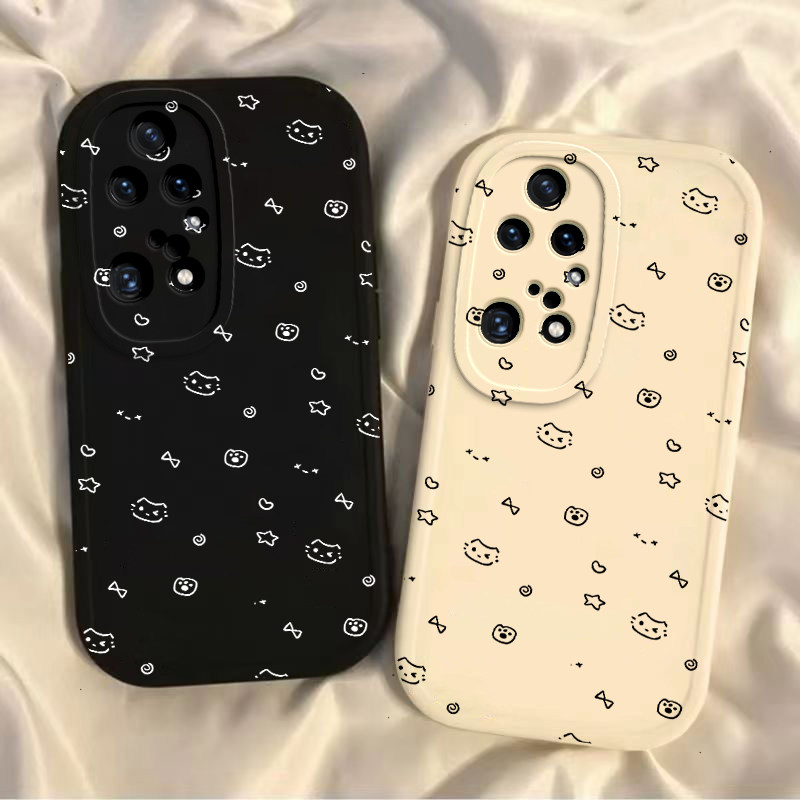 适用华为P50pro手机壳新款P50全包防摔外壳P50E的软硅胶保护套tdtechp50星星猫咪荣耀P5Opor带挂绳p59pr0女士