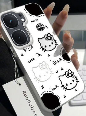 适用iqooneo9/8pro手机壳10vivoiqooneo5元气猫爪KT猫ipooneo6se全包防摔iq00neo7女外壳icooneo3新款高级感