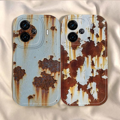 适用iQOOZ9Turbo手机壳iQ00Z9保护套iQOOZ9锈迹斑斑TURBO+爱酷新款QiOOZ十天玑9300iQZ加LQOOZ全包防摔男女款