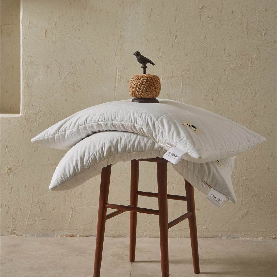 大凉山苦荞枕 吸湿透气全棉低枕 有效支撑颈部