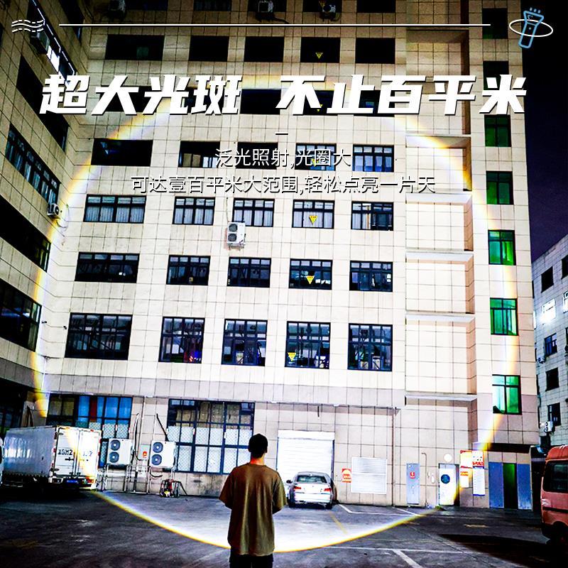 新品爱格生激光超亮强光手电筒家用充电户外远射多功能超长续航巡