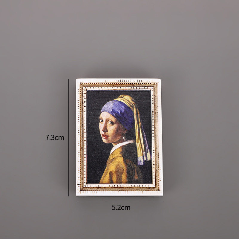 树脂冰箱贴3d世界名画立体磁力贴创意人物磁性贴个性复古磁吸贴片,节庆用品/礼品,文化创意冰箱贴,淘宝优惠券,粉丝福利购,淘宝优惠卷