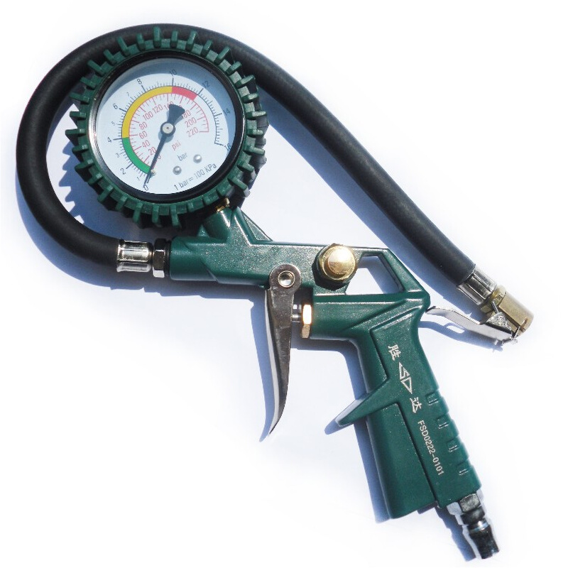 胜达工具 高精度胎压表 带放/充气口车用胎压计 轮胎气压表