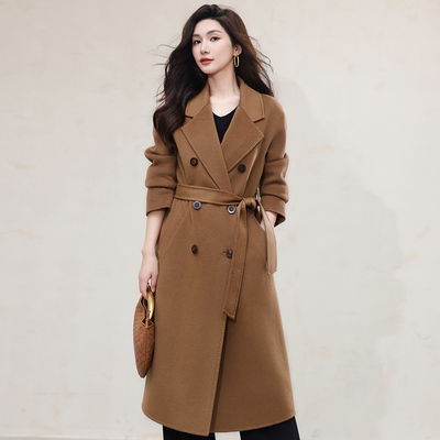 悦戎双面100%羊绒大衣801