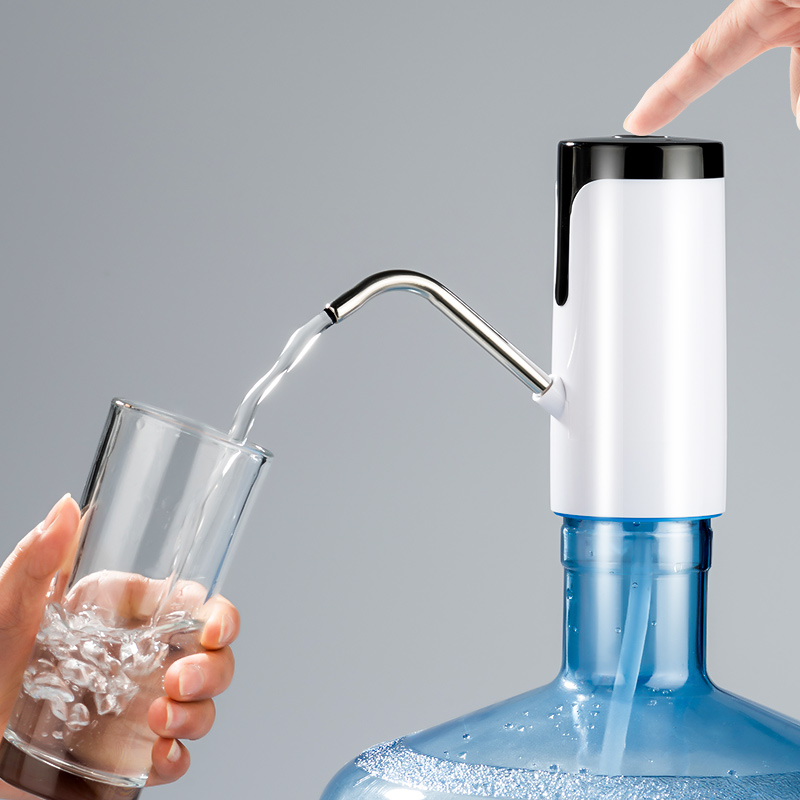 桶装水抽水器矿泉纯净水桶家用出水饮水机电动按压小型压水吸水器