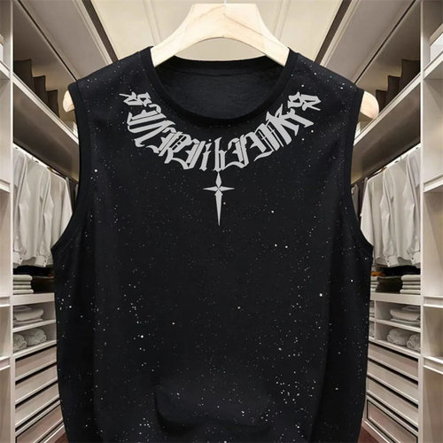 重磅满天星运动背心男