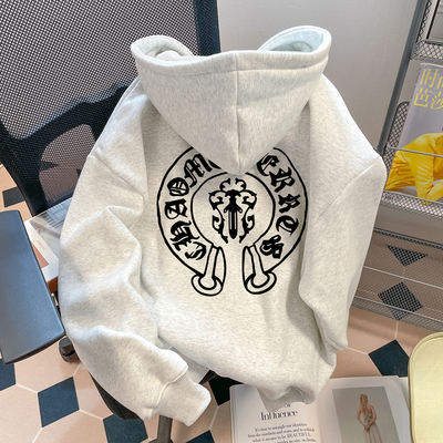 300斤美式宽松即墨潮牌连帽卫衣