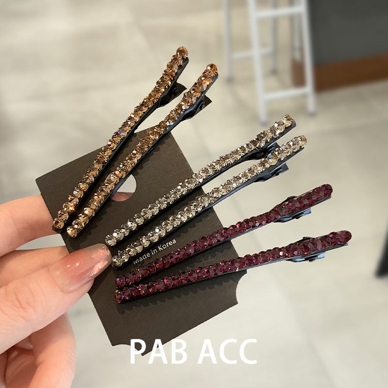 对夹合金韩国水钻鸭嘴夹