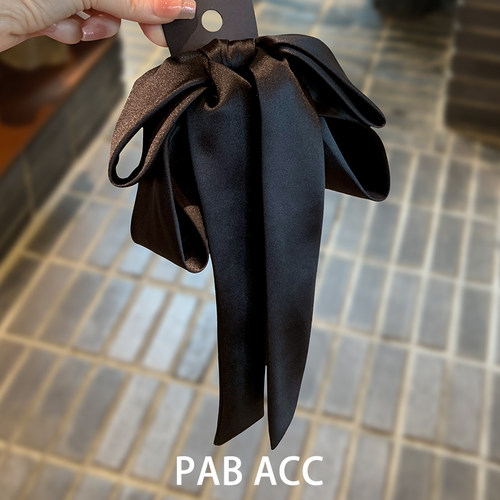 马尾抓夹布艺法式蝴蝶结顶夹