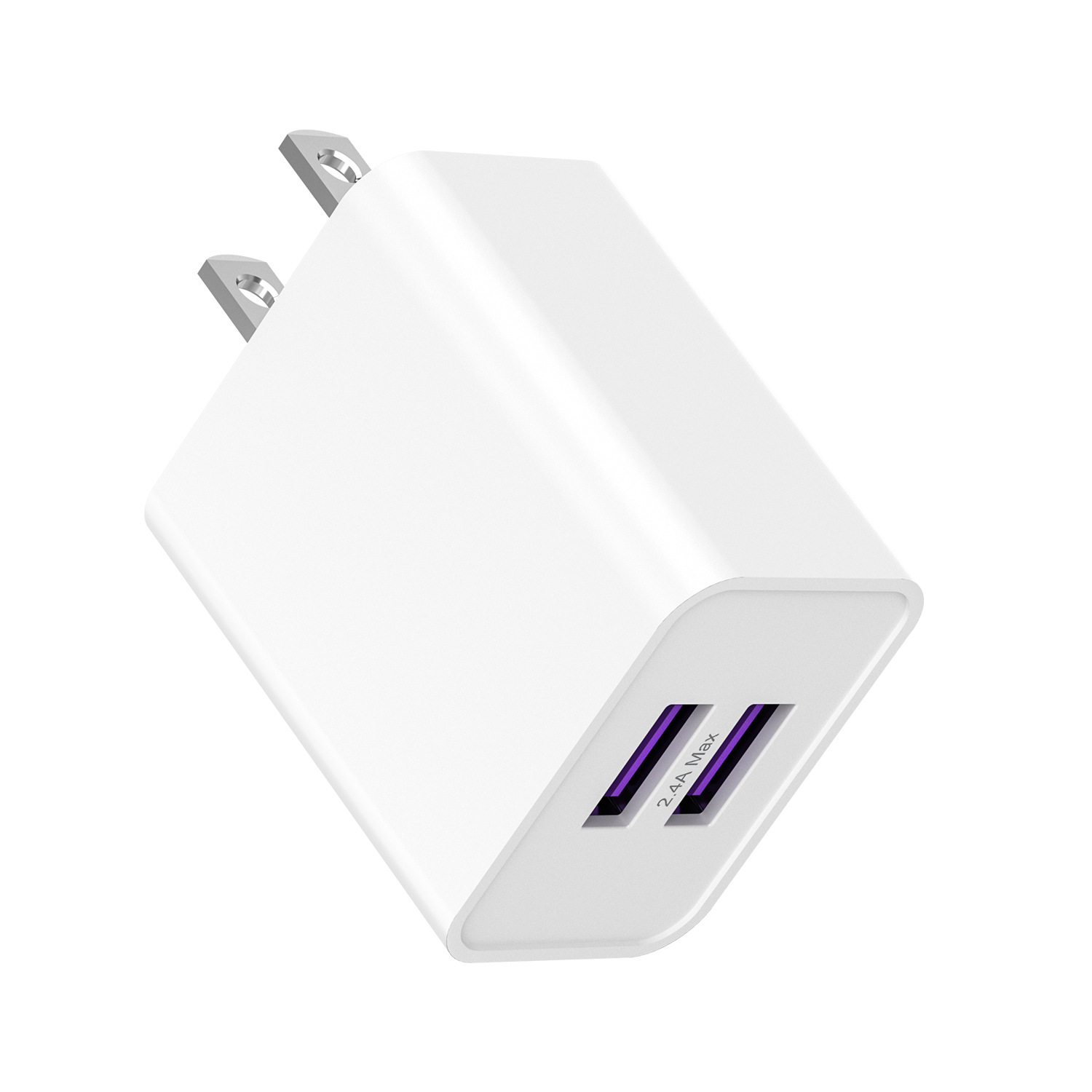 Beston佰仕通5V2.4A双USB口充电适配器12W家用旅行充电器