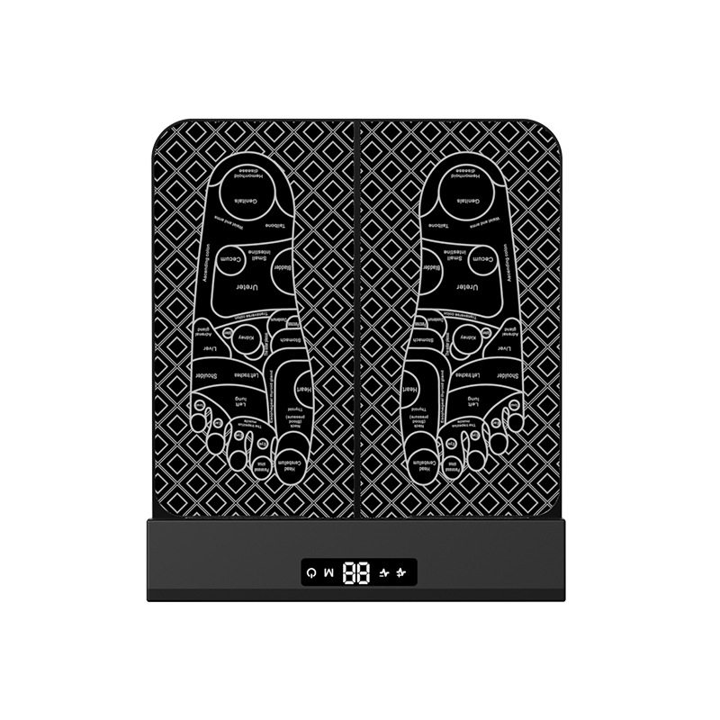 足底按摩脚垫足疗机家用健康养生可折叠微电流脚底足疗按摩器