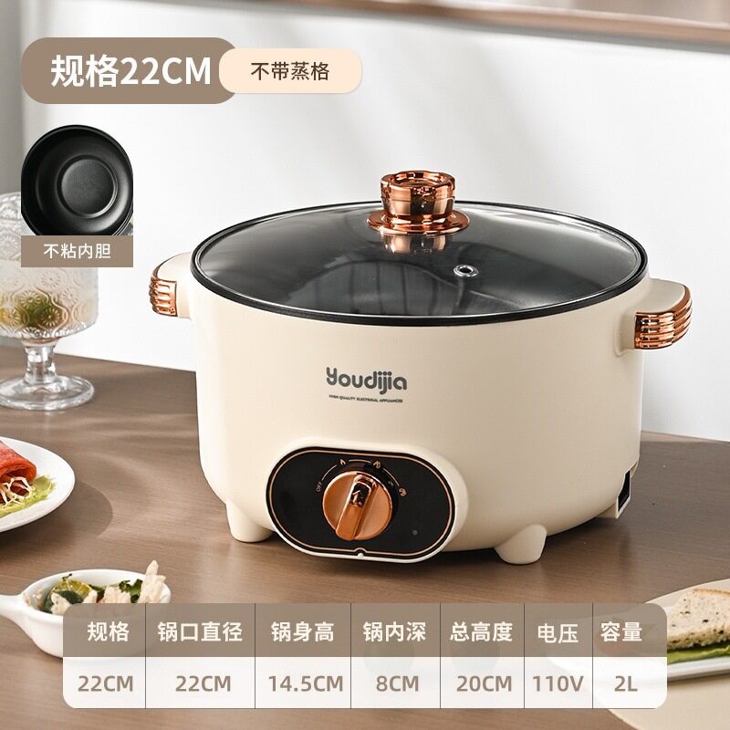 110V美规220V英规欧规多功能电煮锅小电锅家用电热火锅小家电