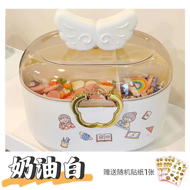 儿童发饰收纳盒女童首饰盒宝宝发夹皮筋女孩头绳发卡公主头饰卡通