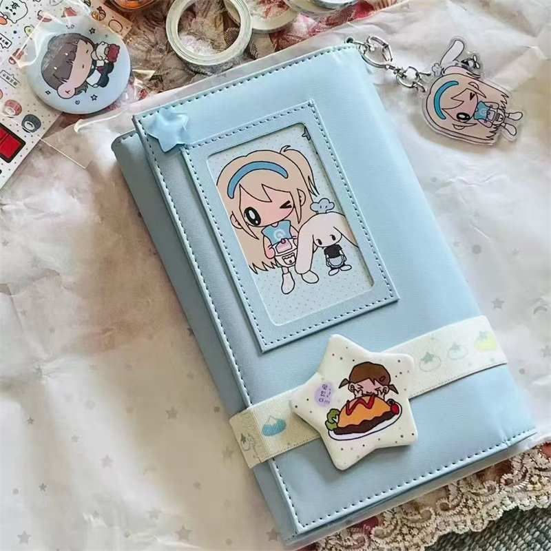 纯色简约三折开窗A6活页手账本PU皮质高颜值学生笔记本日程记事本,文具电教/文化用品/商务用品,手帐/日程本/计划本,淘宝优惠券,粉丝福利购,淘宝优惠卷