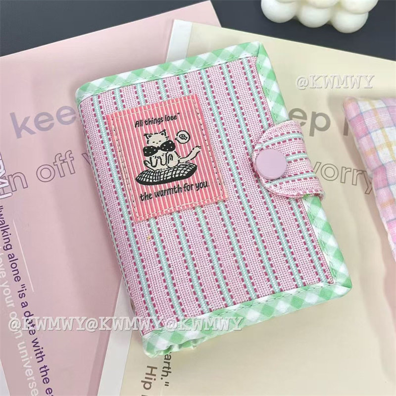 猫咪粉条纹m5活页手帐本高颜值可拆卸学生随身便携空白记事笔记本,文具电教/文化用品/商务用品,手帐/日程本/计划本,淘宝优惠券,粉丝福利购,淘宝优惠卷