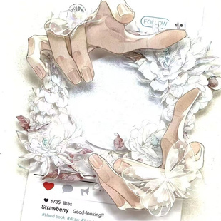 天使之手恶魔吧唧砖亚克力谷美徽章58mm75mm可调节谷子徽章展示架