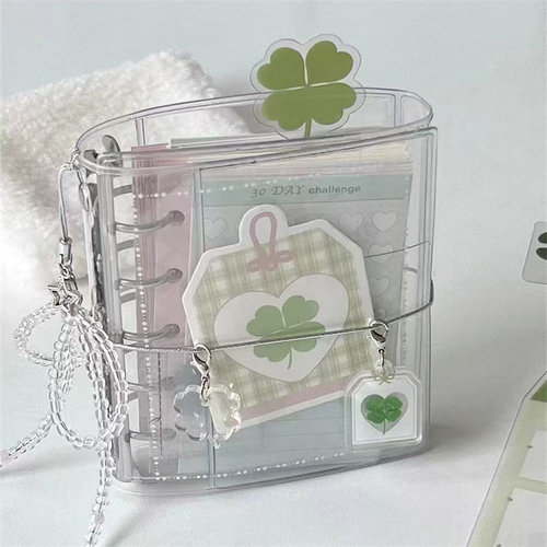 透明m5三折活页手账本笔记本