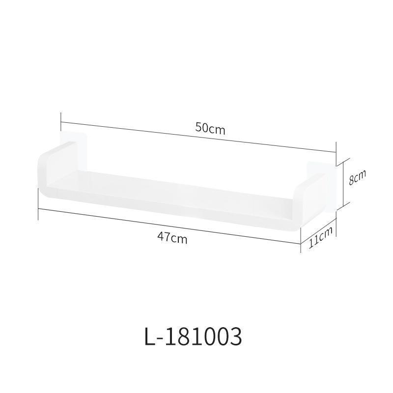 免打孔浴室置物架洗手间墙壁挂架卫生间防水搁板塑料收纳整理层架