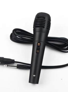 音响音箱专用有线动圈式麦克风家用KTV有线话筒有线咪6.5口大头径