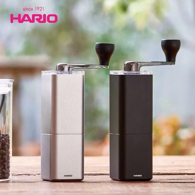 日本HARIO陶瓷磨芯铝合金制手摇咖啡磨豆机 手动研磨机 MSA送毛刷