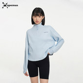 Xuperman半拉链卫衣女2025新款 健身瑜伽立领套头长袖 显瘦运动上衣