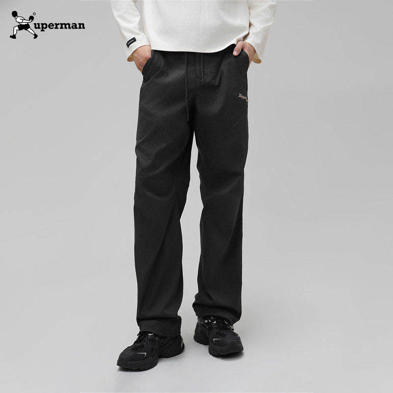 Xuperman户外轻量直筒窄版工装裤男女同款休闲运动长裤伞兵登山裤